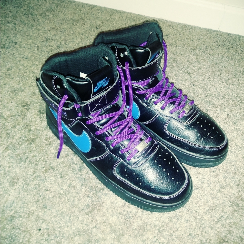 Vlone x Nike Air Force 1s 'Blue Swoosh'